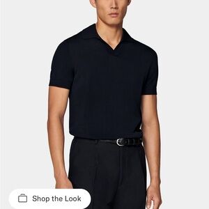 Suit supply men’s black silk sweater L